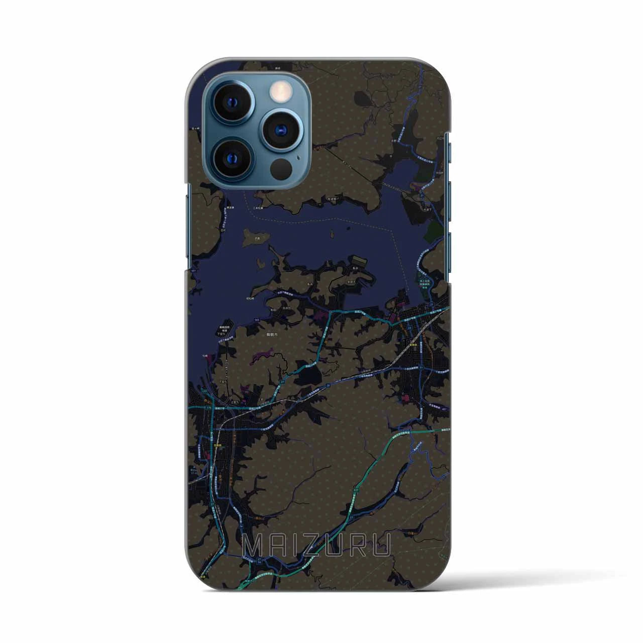 【舞鶴(京都府)】地図柄iPhoneケース(バックカバータイプ)