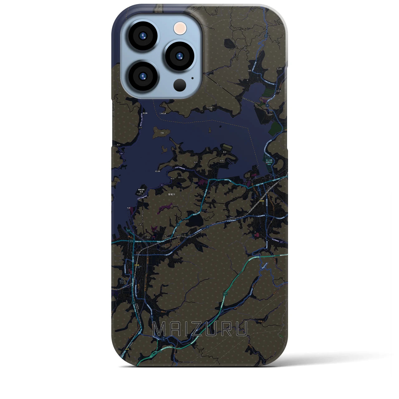 【舞鶴(京都府)】地図柄iPhoneケース(バックカバータイプ)