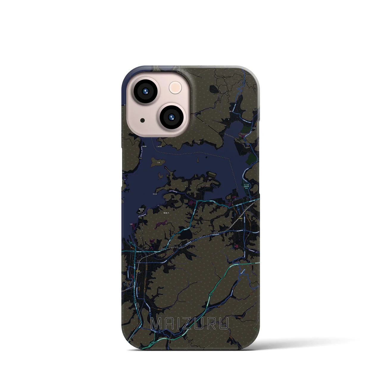 【舞鶴(京都府)】地図柄iPhoneケース(バックカバータイプ)