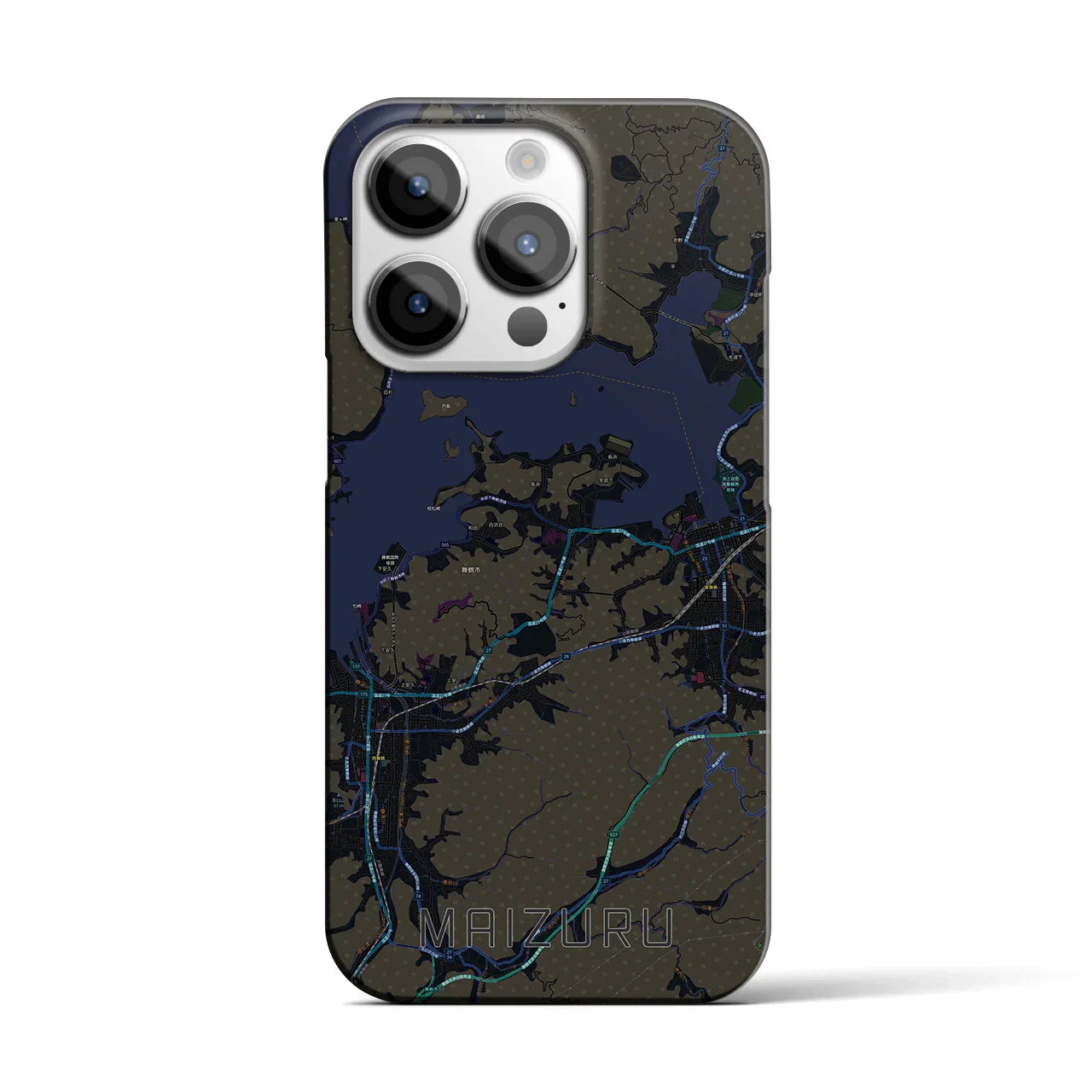 【舞鶴(京都府)】地図柄iPhoneケース(バックカバータイプ)