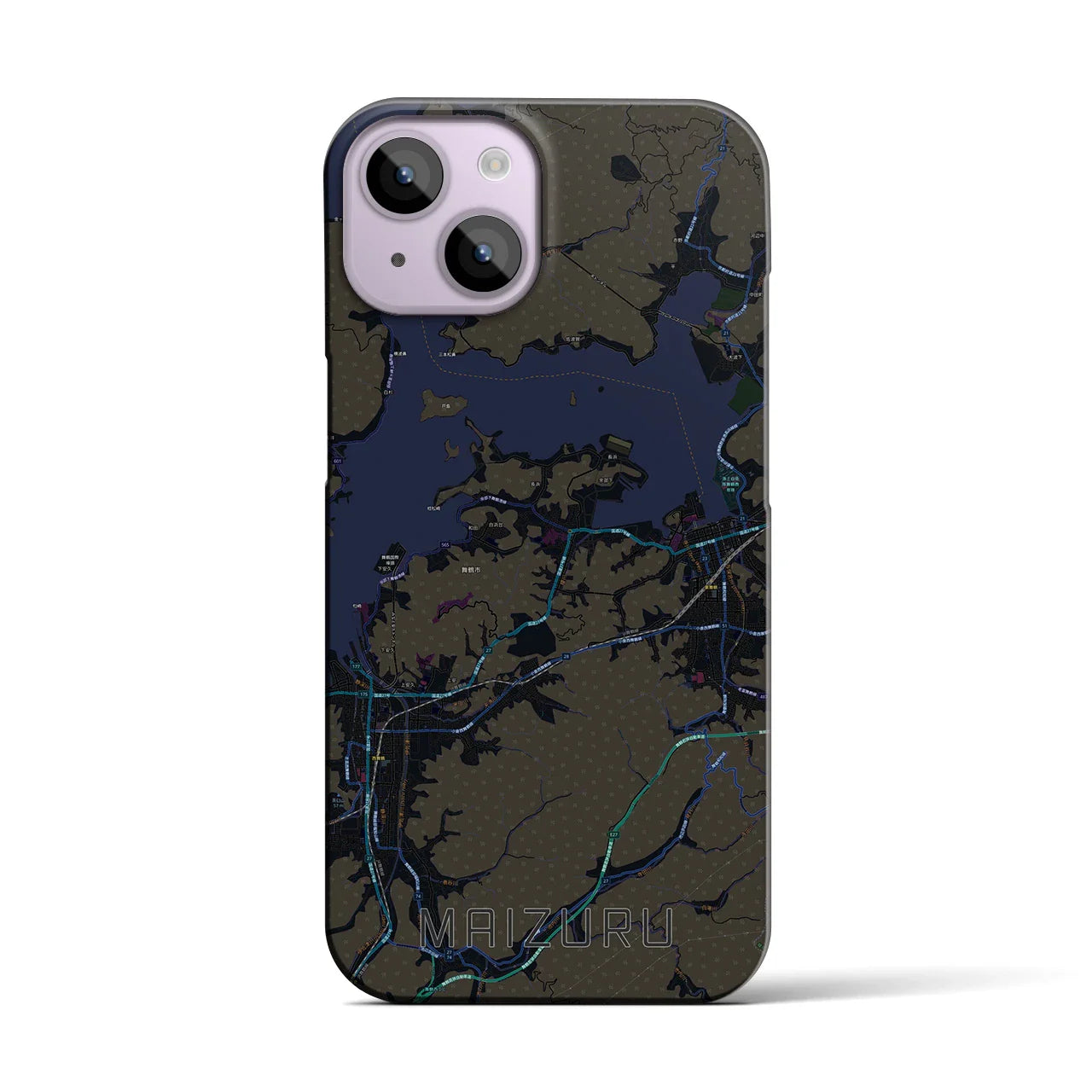 【舞鶴(京都府)】地図柄iPhoneケース(バックカバータイプ)