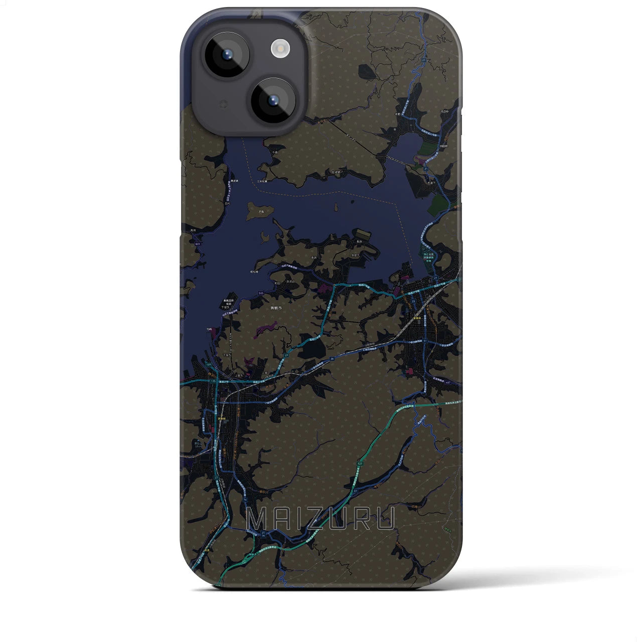 【舞鶴(京都府)】地図柄iPhoneケース(バックカバータイプ)