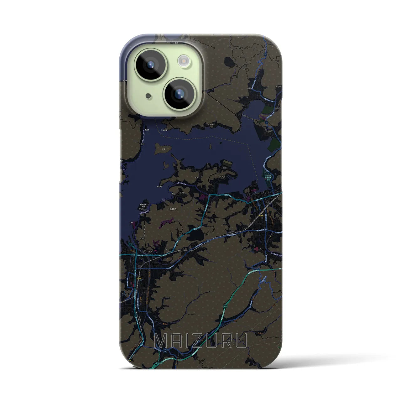【舞鶴(京都府)】地図柄iPhoneケース(バックカバータイプ)