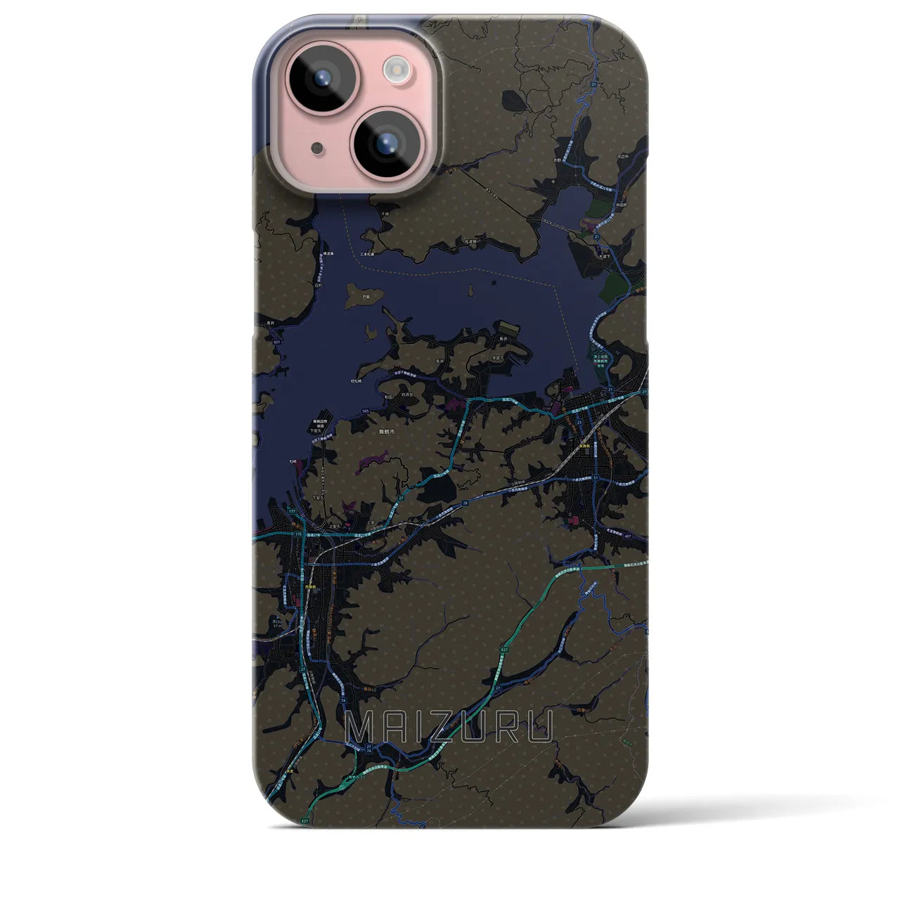 【舞鶴(京都府)】地図柄iPhoneケース(バックカバータイプ)