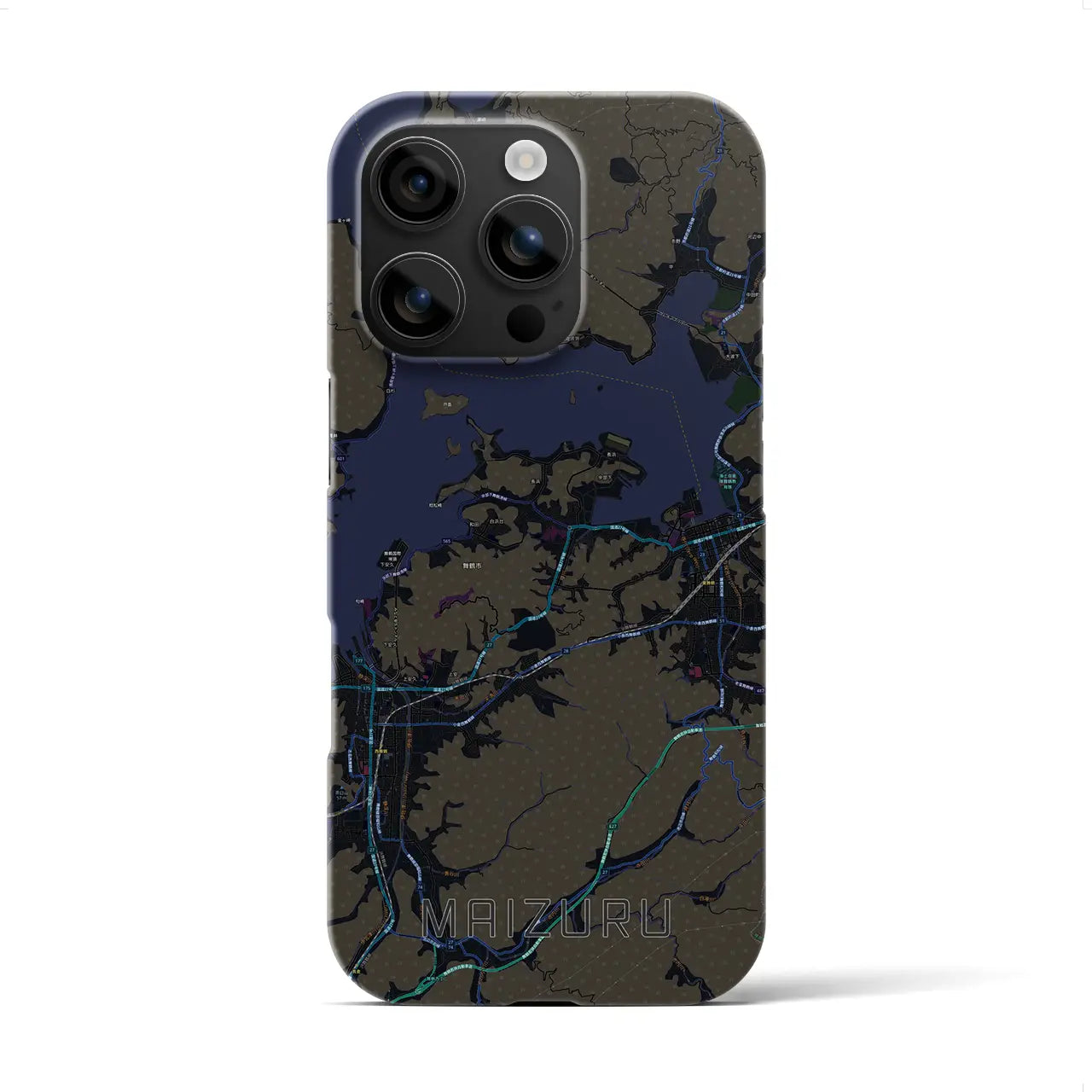 【舞鶴(京都府)】地図柄iPhoneケース(バックカバータイプ)