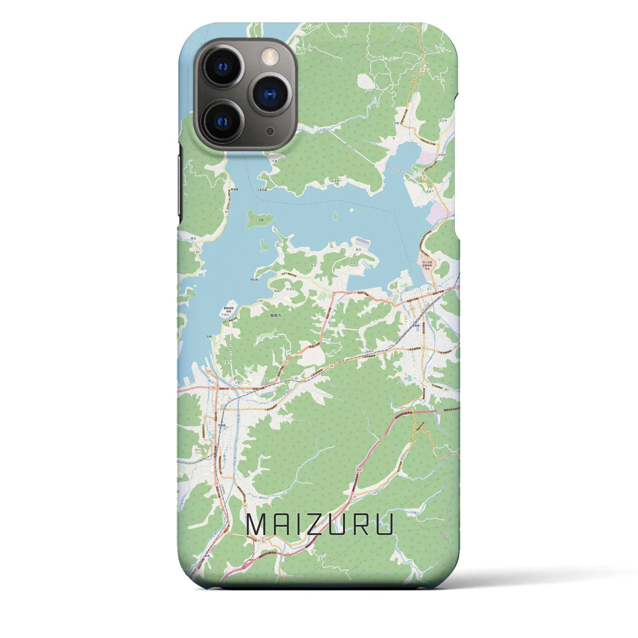 【舞鶴(京都府)】地図柄iPhoneケース(バックカバータイプ)