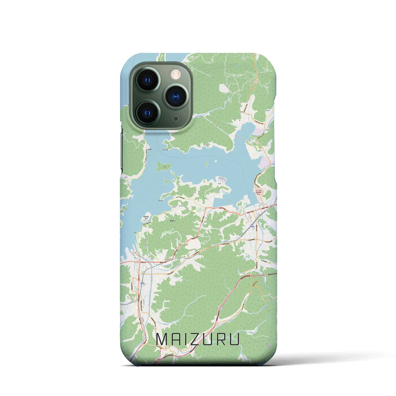 【舞鶴(京都府)】地図柄iPhoneケース(バックカバータイプ)