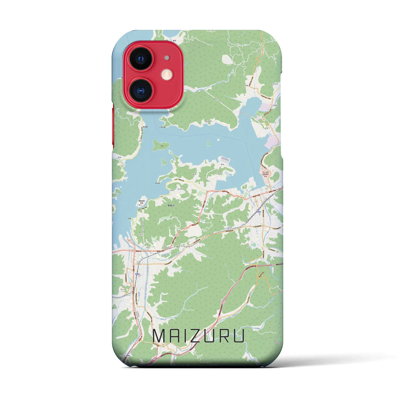 【舞鶴(京都府)】地図柄iPhoneケース(バックカバータイプ)
