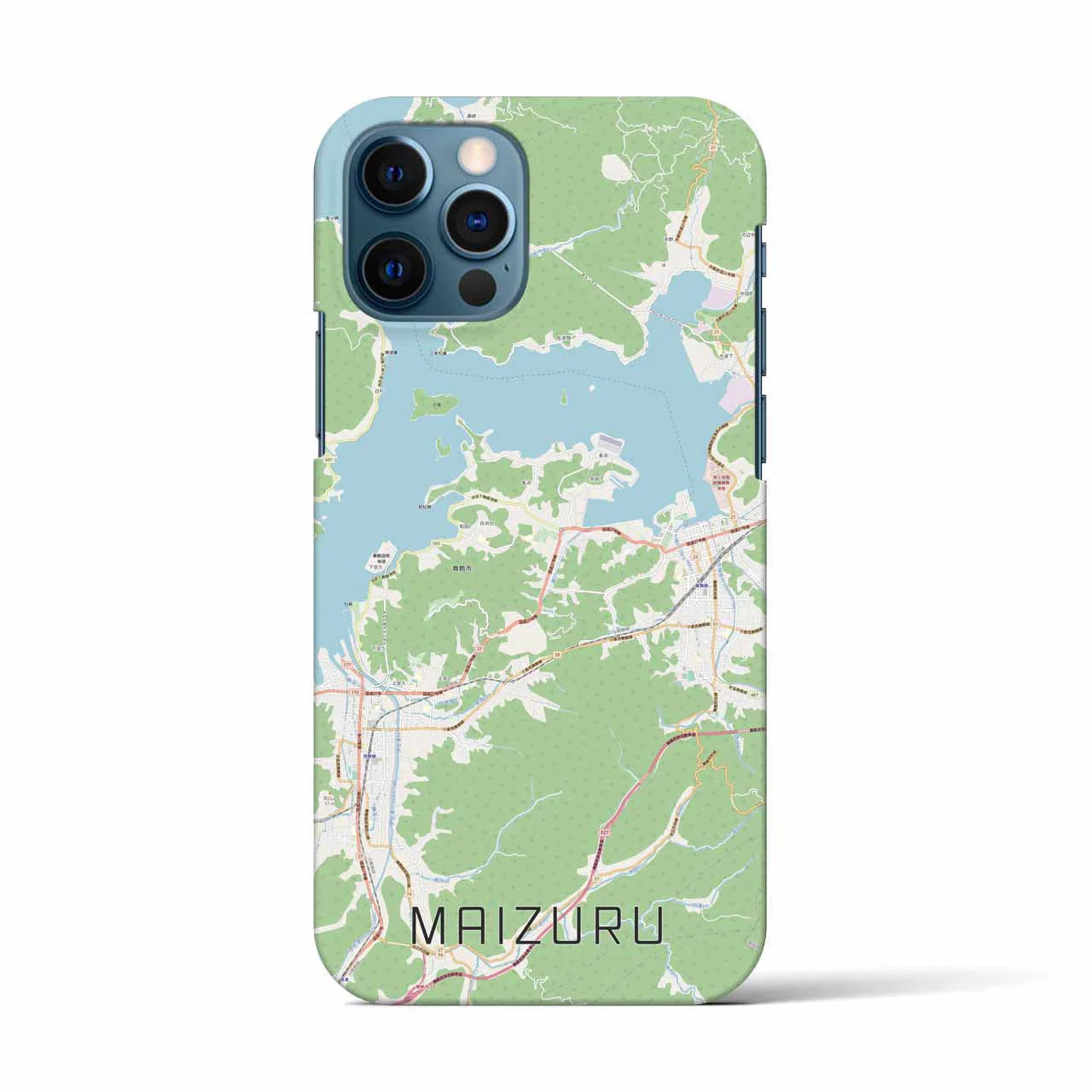 【舞鶴(京都府)】地図柄iPhoneケース(バックカバータイプ)