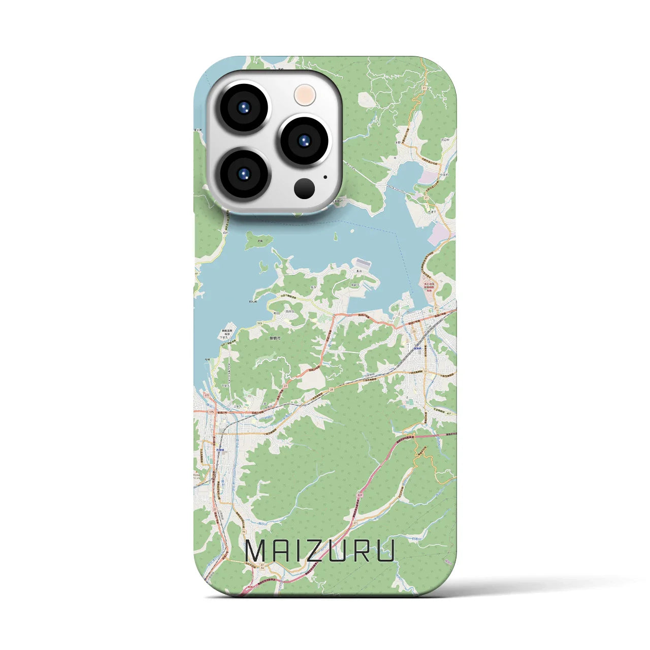 【舞鶴(京都府)】地図柄iPhoneケース(バックカバータイプ)