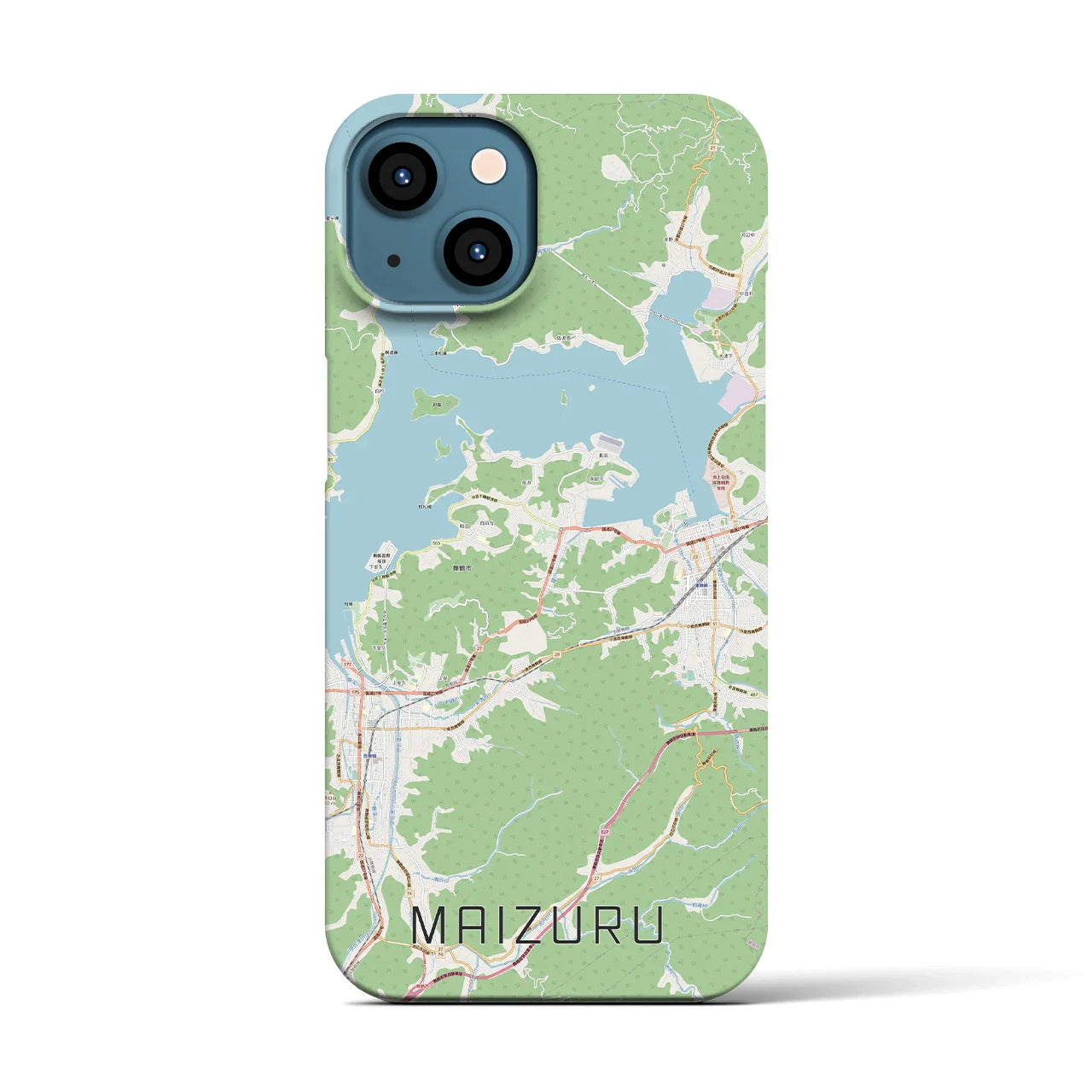 【舞鶴(京都府)】地図柄iPhoneケース(バックカバータイプ)