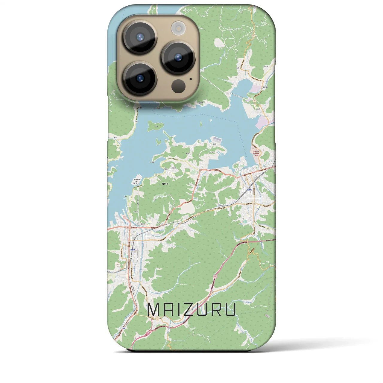 【舞鶴(京都府)】地図柄iPhoneケース(バックカバータイプ)