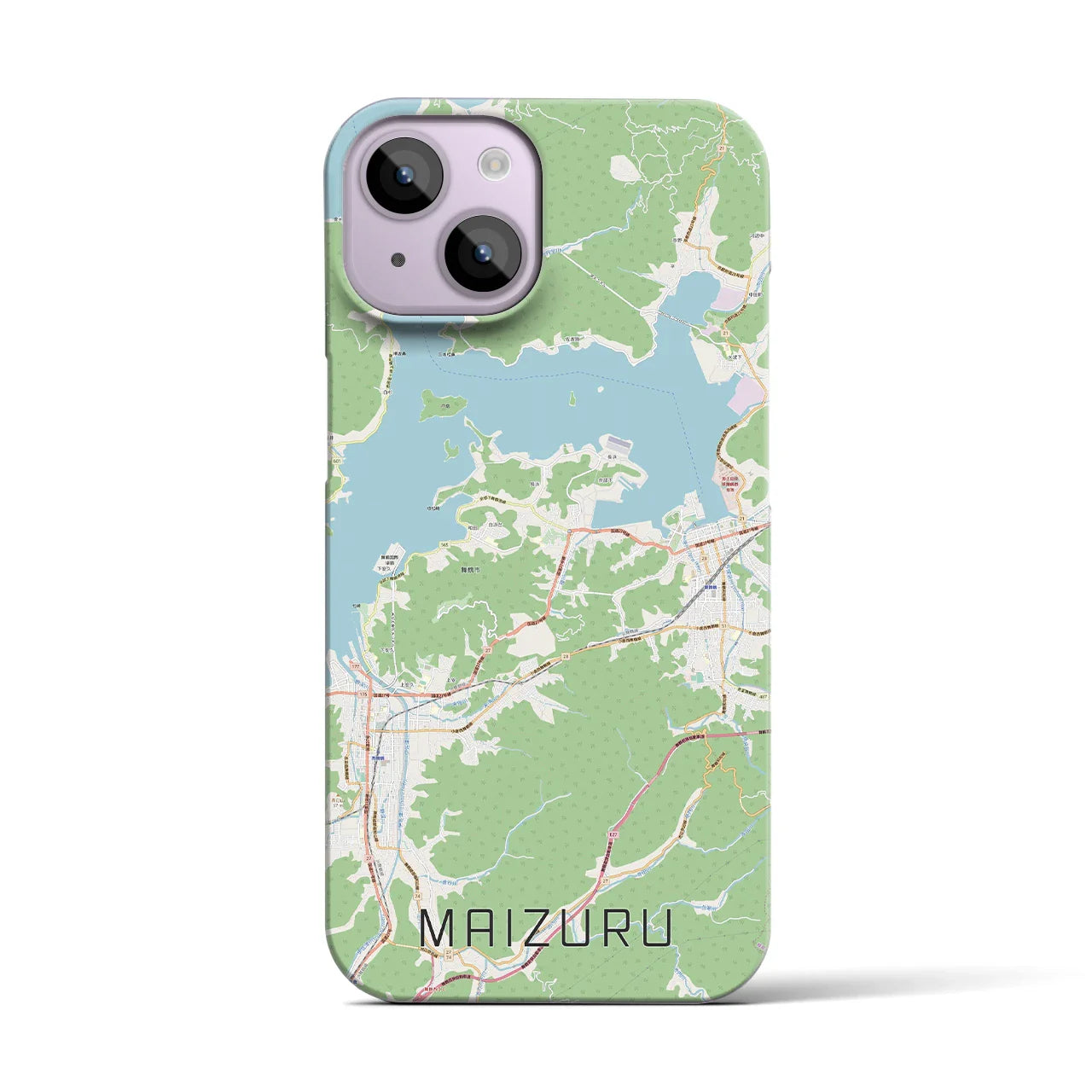 【舞鶴(京都府)】地図柄iPhoneケース(バックカバータイプ)