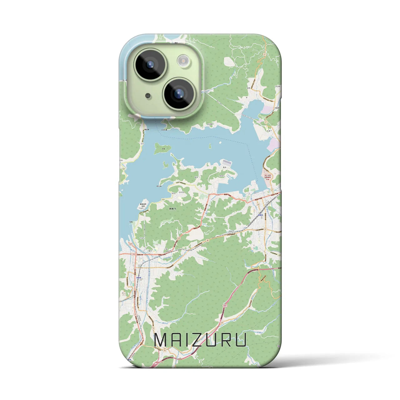 【舞鶴(京都府)】地図柄iPhoneケース(バックカバータイプ)
