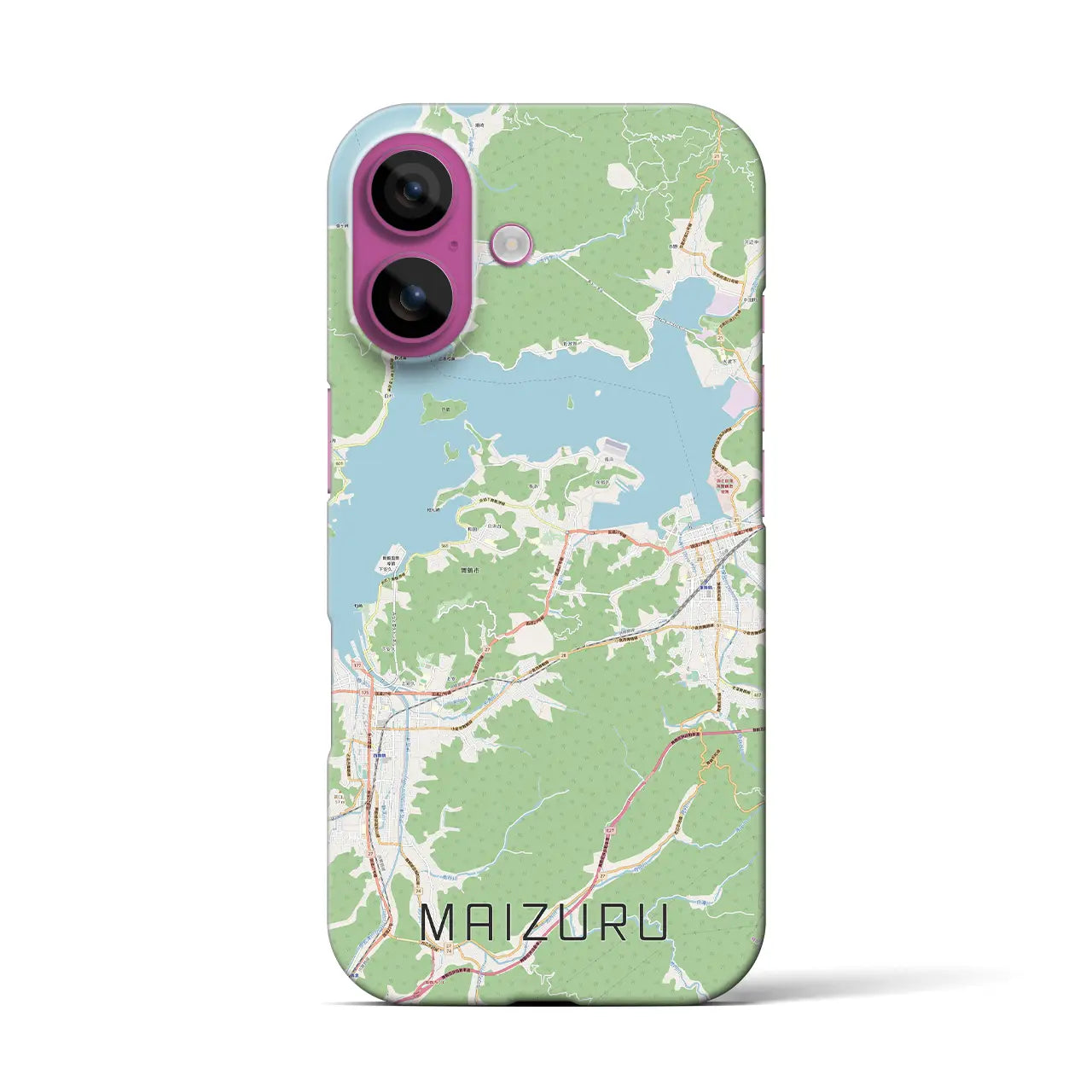 【舞鶴(京都府)】地図柄iPhoneケース(バックカバータイプ)