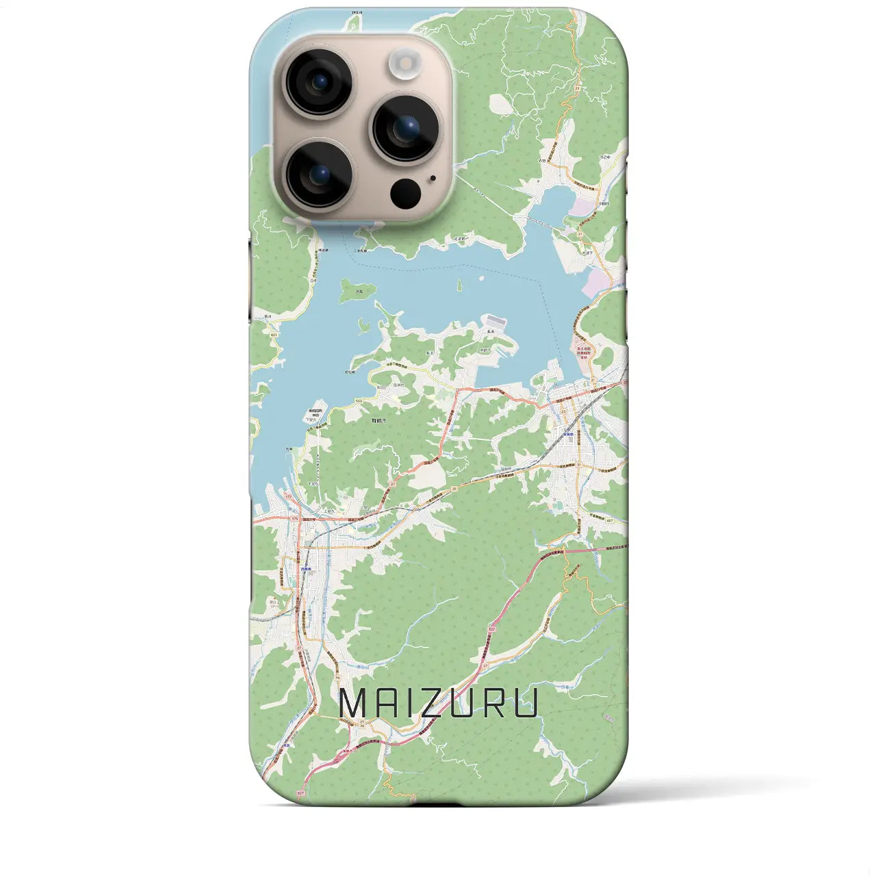 【舞鶴(京都府)】地図柄iPhoneケース(バックカバータイプ)