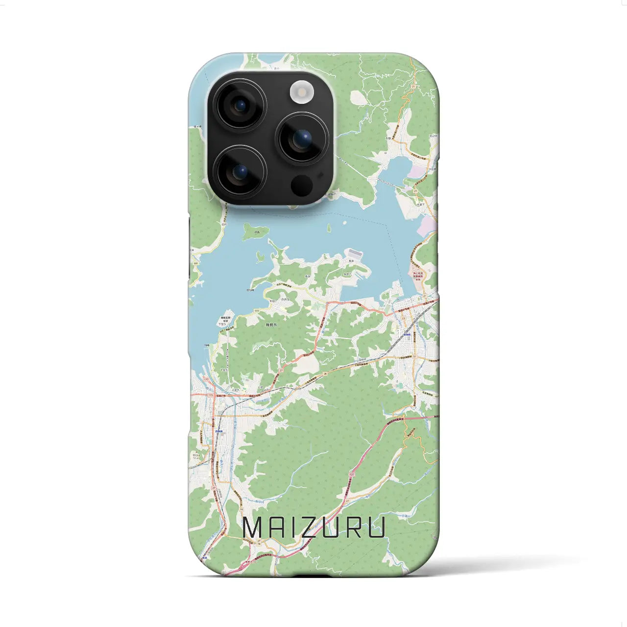 【舞鶴(京都府)】地図柄iPhoneケース(バックカバータイプ)
