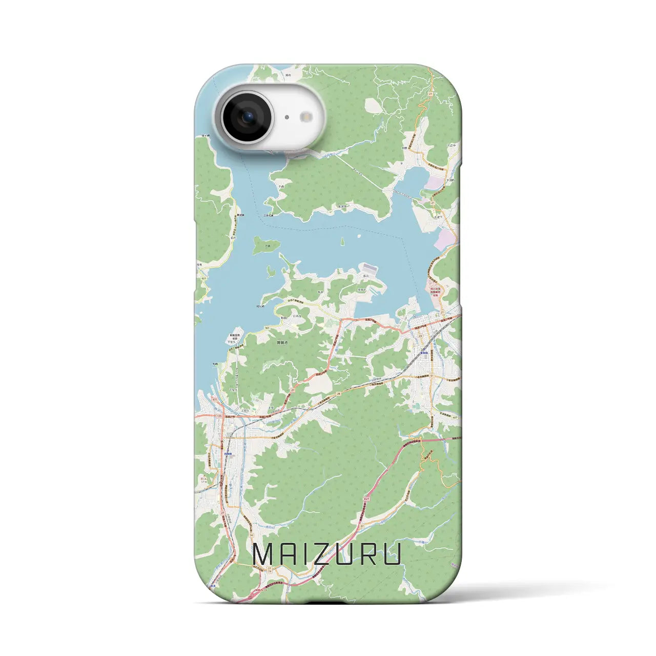 【舞鶴(京都府)】地図柄iPhoneケース(バックカバータイプ)