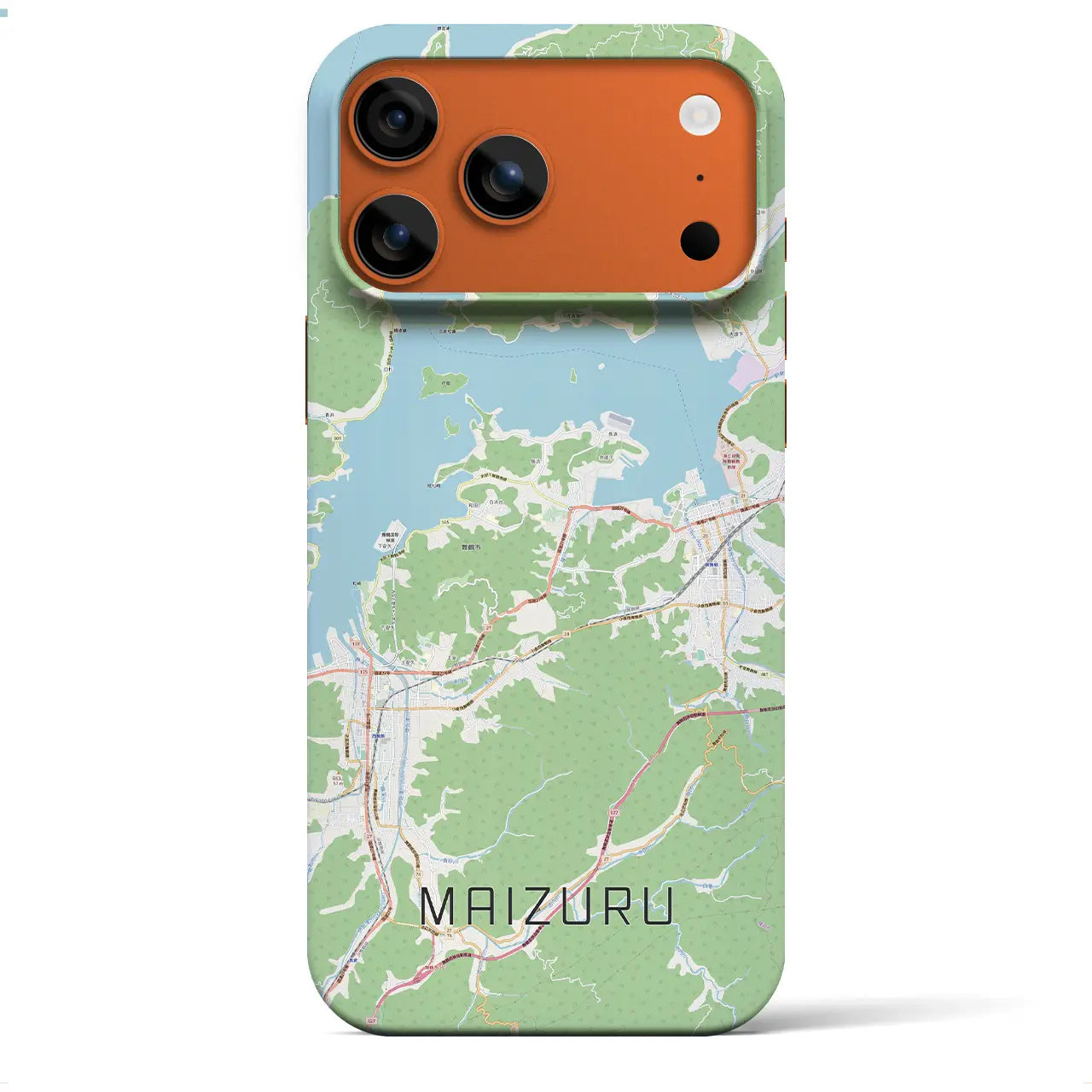 【舞鶴(京都府)】地図柄iPhoneケース(バックカバータイプ)