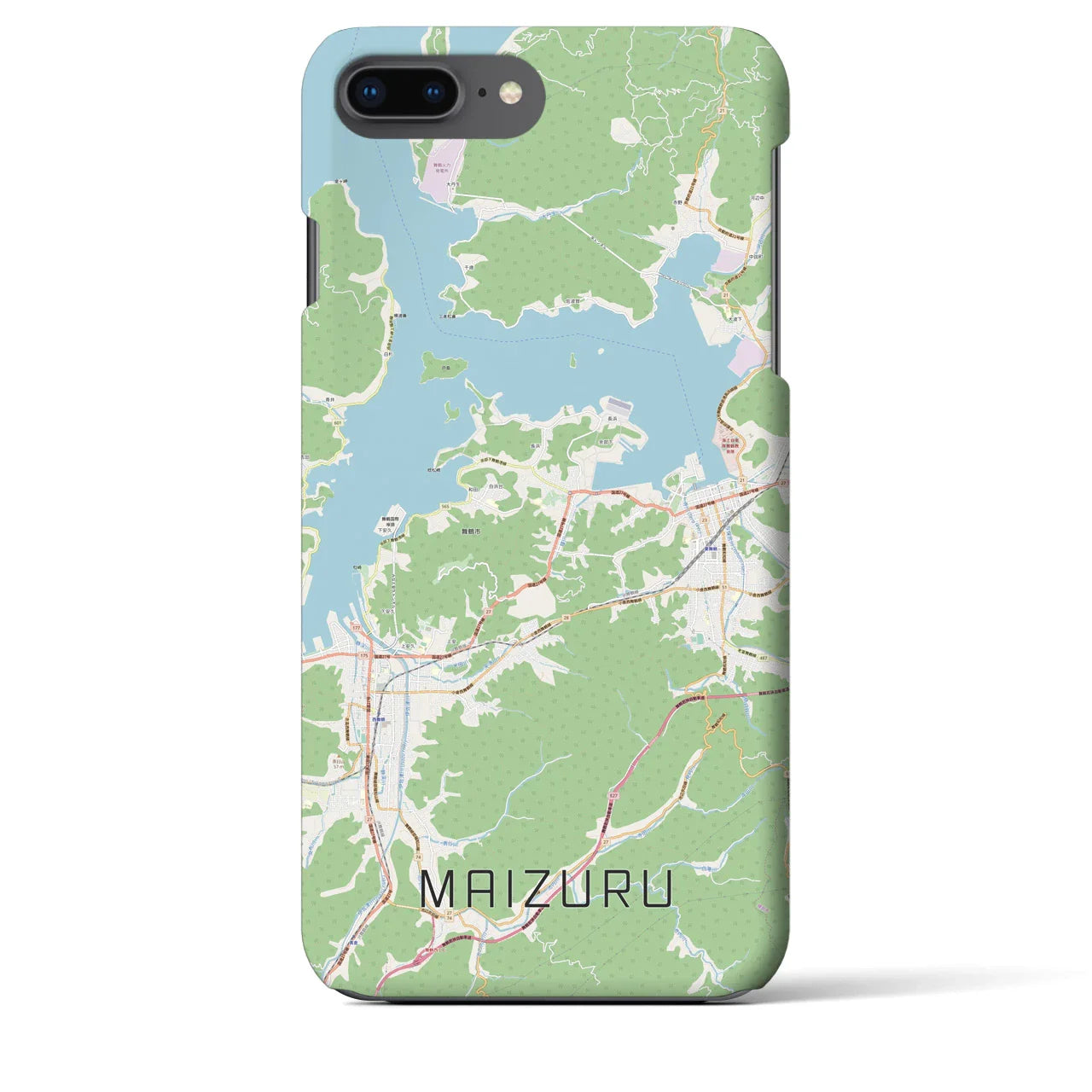 【舞鶴(京都府)】地図柄iPhoneケース(バックカバータイプ)