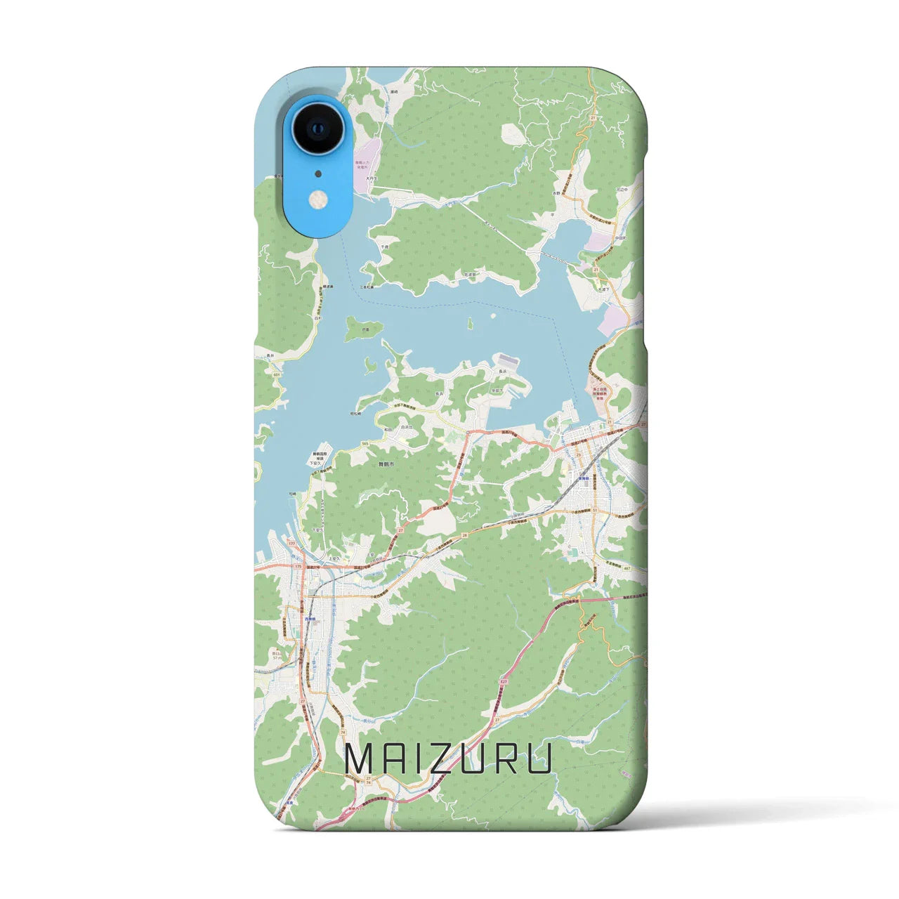 【舞鶴(京都府)】地図柄iPhoneケース(バックカバータイプ)