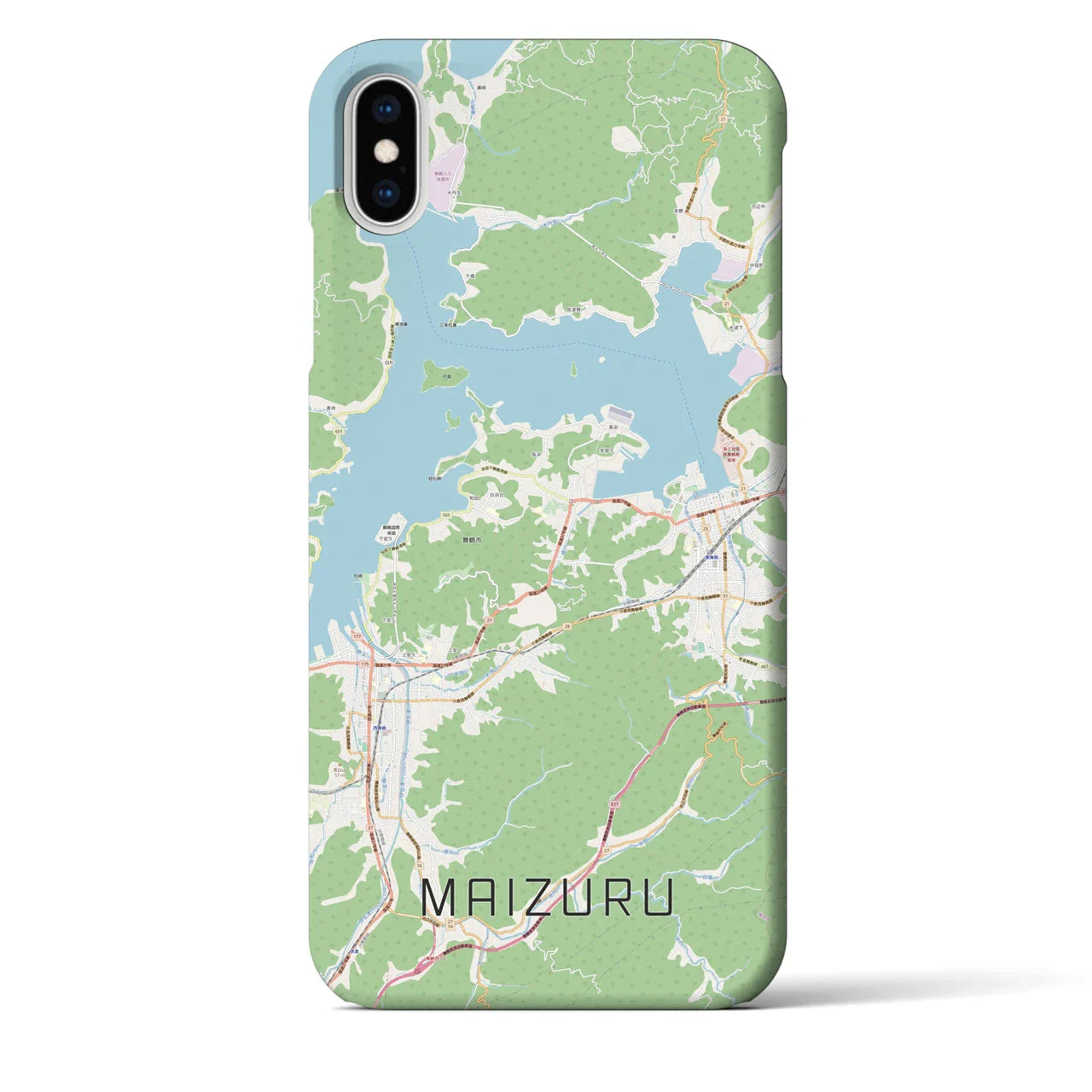 【舞鶴(京都府)】地図柄iPhoneケース(バックカバータイプ)