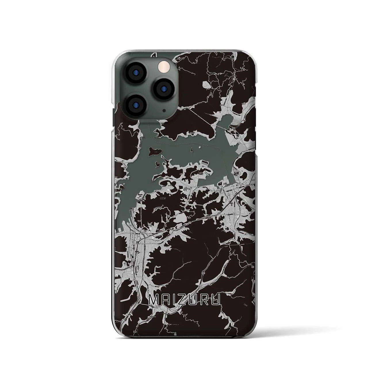 【舞鶴(京都府)】地図柄iPhoneケース(クリアタイプ)