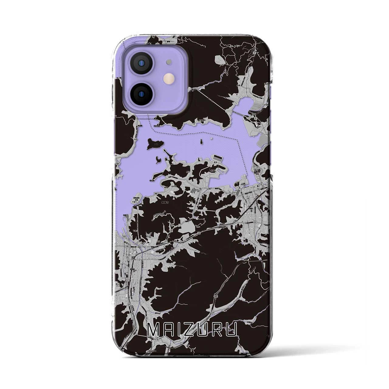 【舞鶴(京都府)】地図柄iPhoneケース(クリアタイプ)