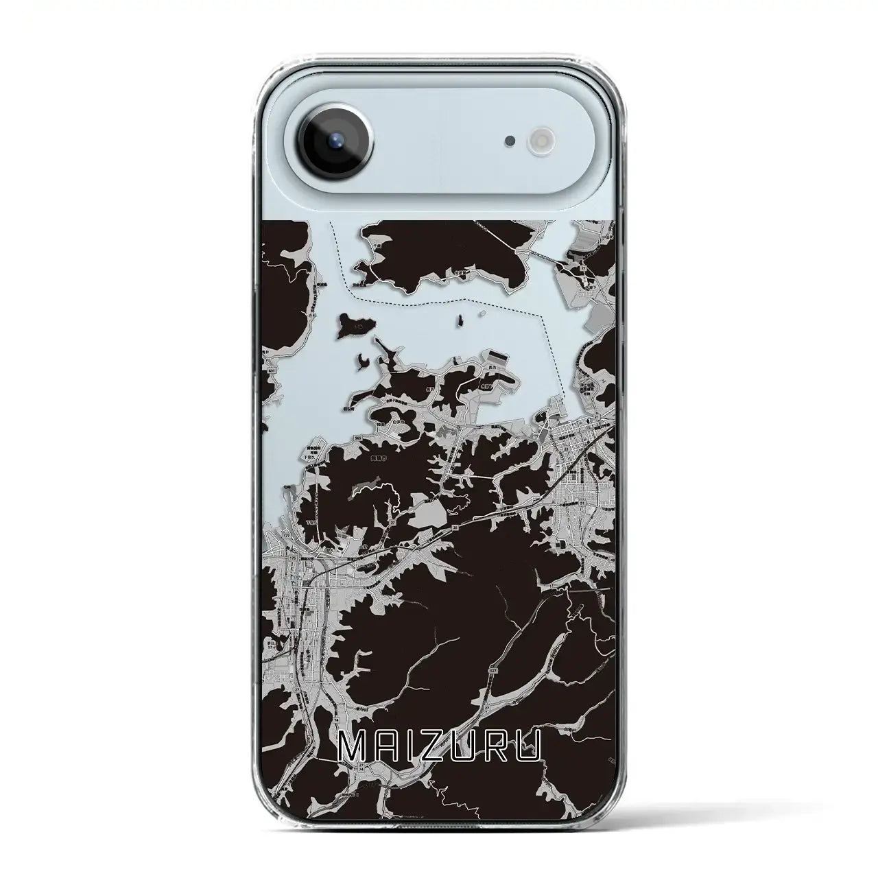 【舞鶴(京都府)】地図柄iPhoneケース(クリアタイプ)