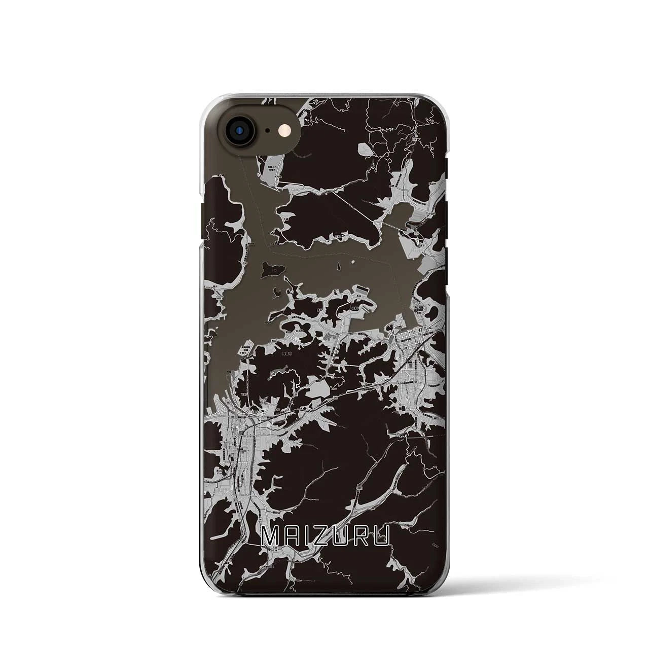 【舞鶴(京都府)】地図柄iPhoneケース(クリアタイプ)