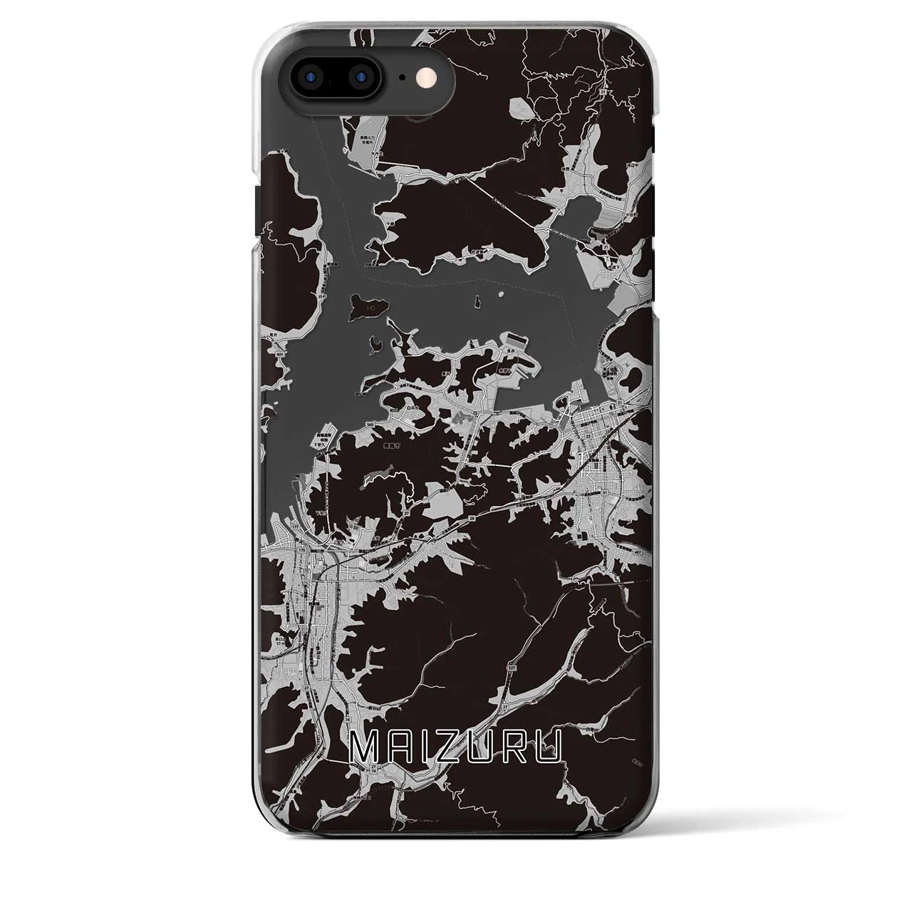 【舞鶴(京都府)】地図柄iPhoneケース(クリアタイプ)