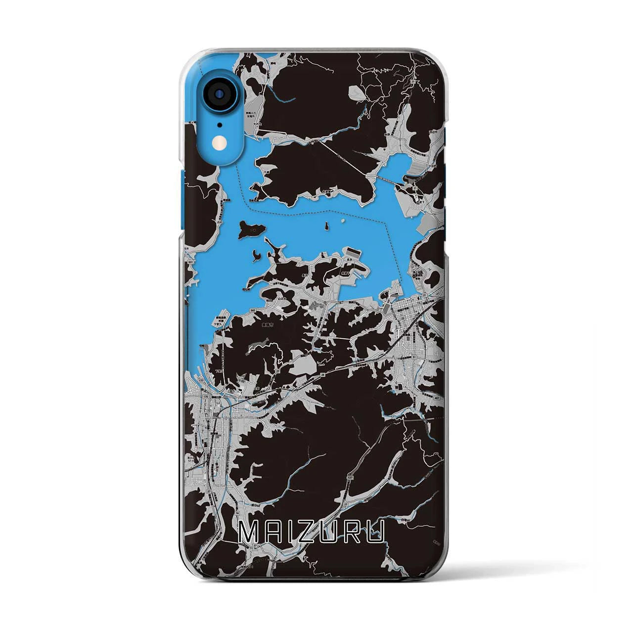 【舞鶴(京都府)】地図柄iPhoneケース(クリアタイプ)