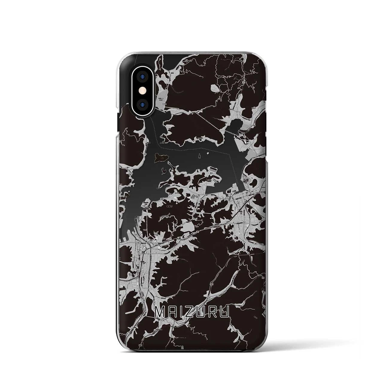 【舞鶴(京都府)】地図柄iPhoneケース(クリアタイプ)