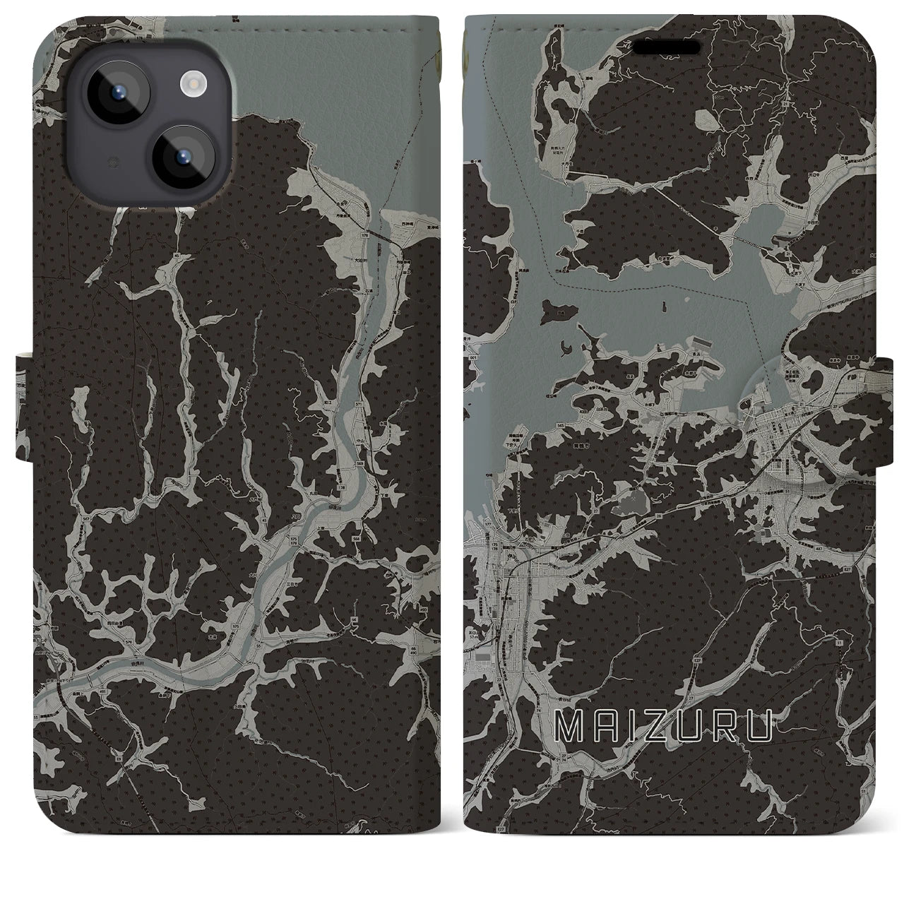 【舞鶴(京都府)】地図柄iPhoneケース(手帳タイプ)