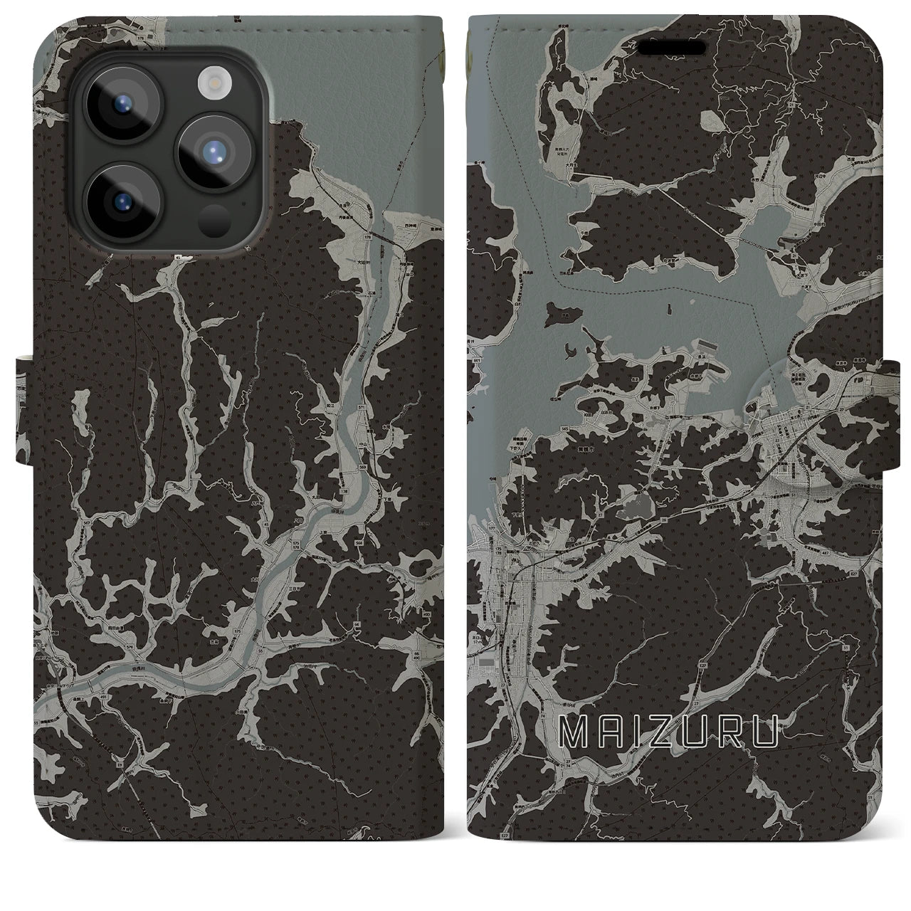 【舞鶴(京都府)】地図柄iPhoneケース(手帳タイプ)