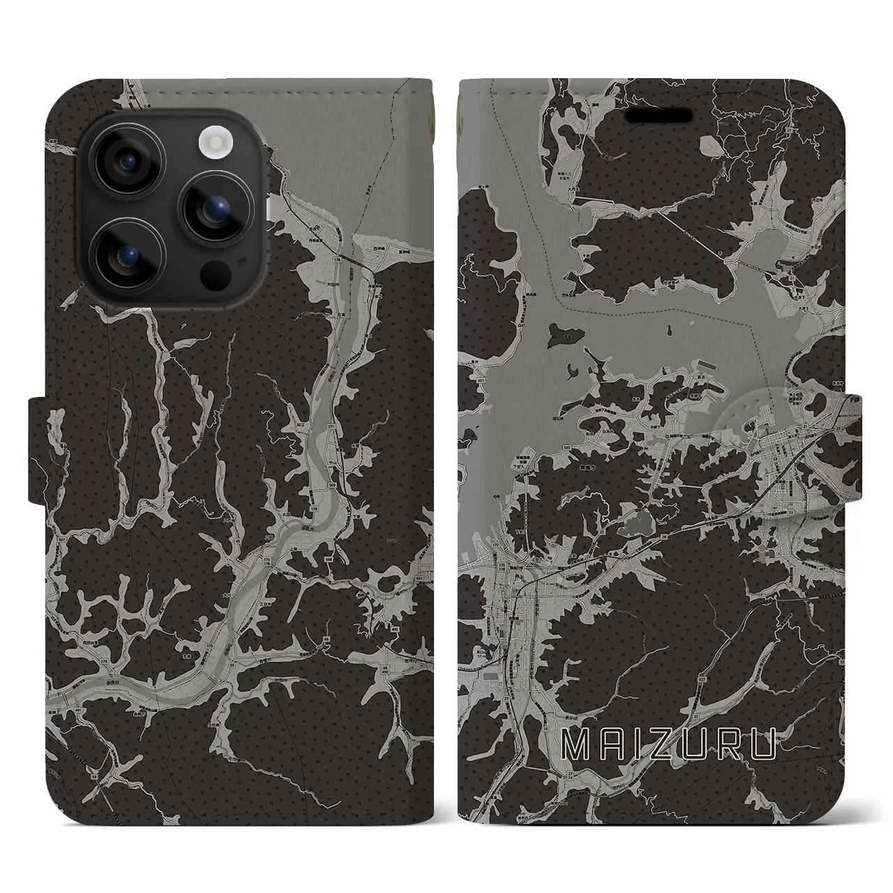 【舞鶴(京都府)】地図柄iPhoneケース(手帳タイプ)