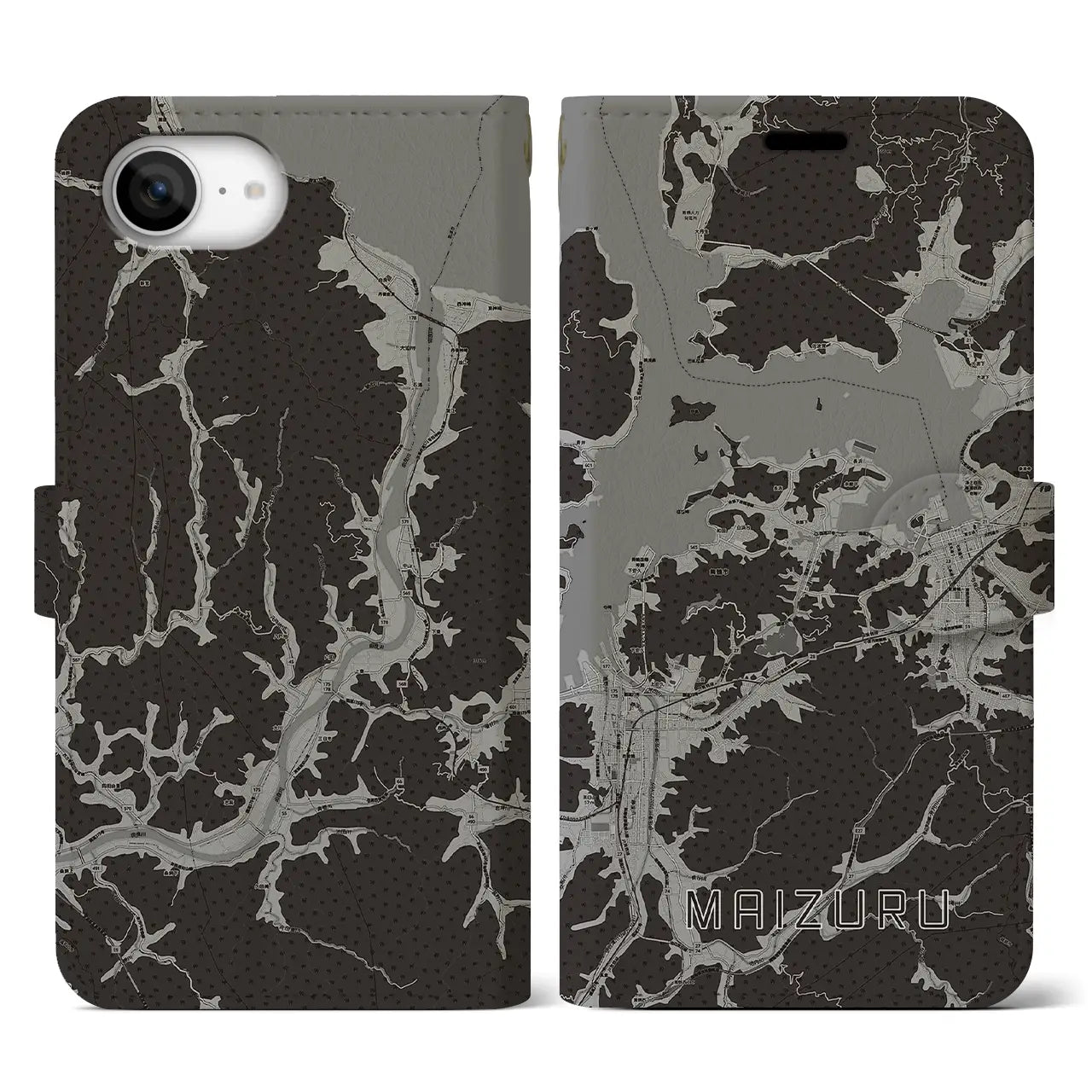 【舞鶴(京都府)】地図柄iPhoneケース(手帳タイプ)