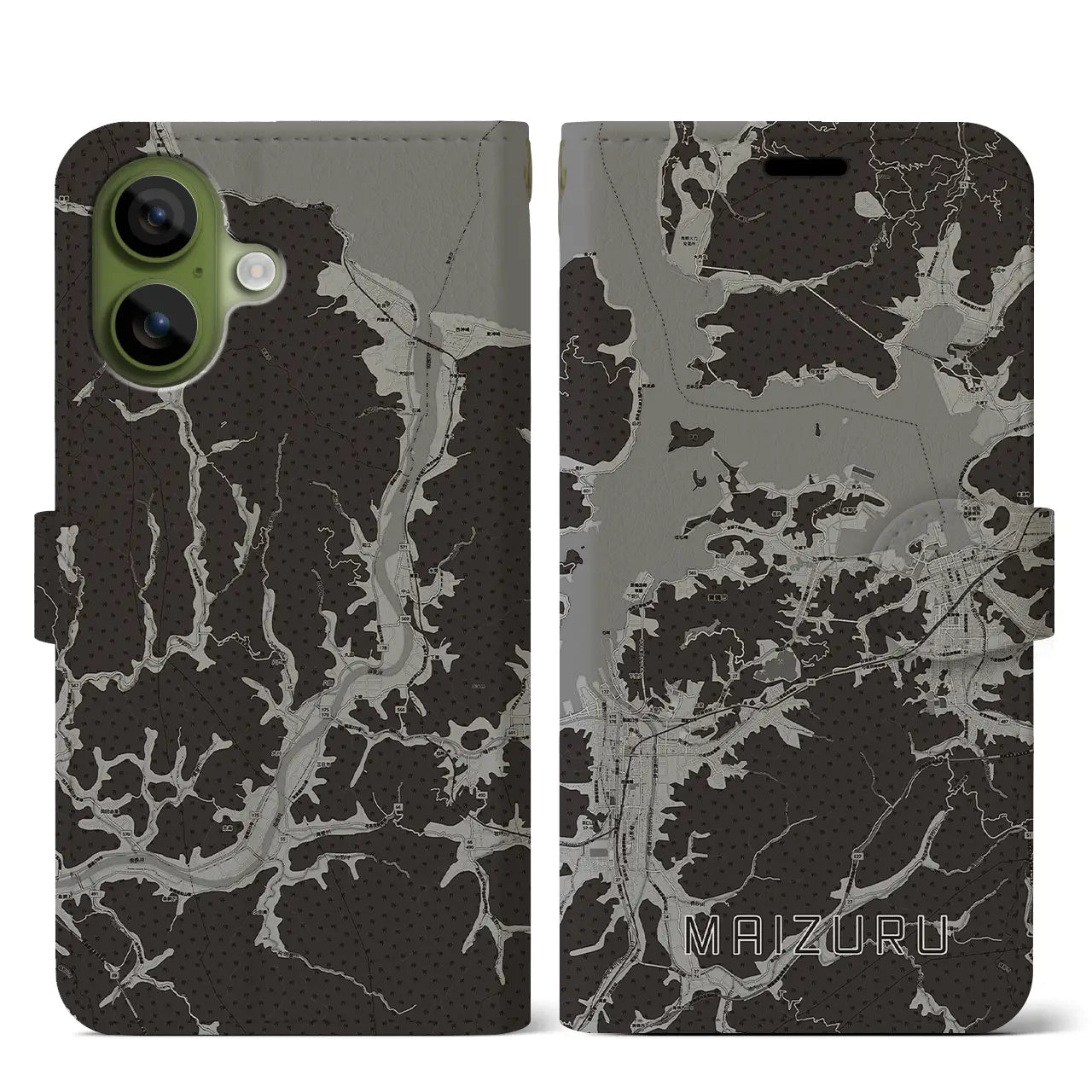 【舞鶴(京都府)】地図柄iPhoneケース(手帳タイプ)