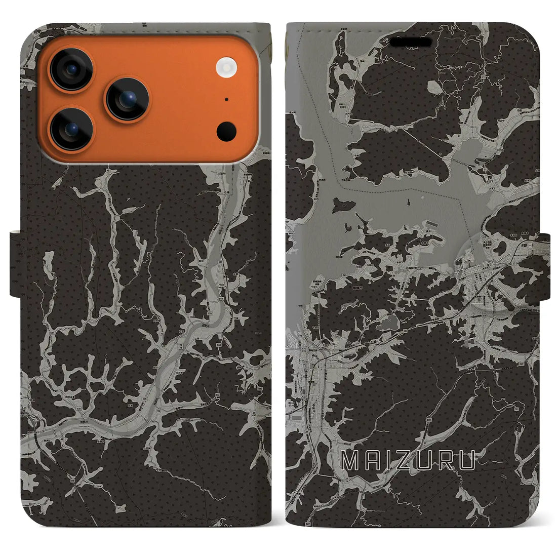 【舞鶴(京都府)】地図柄iPhoneケース(手帳タイプ)