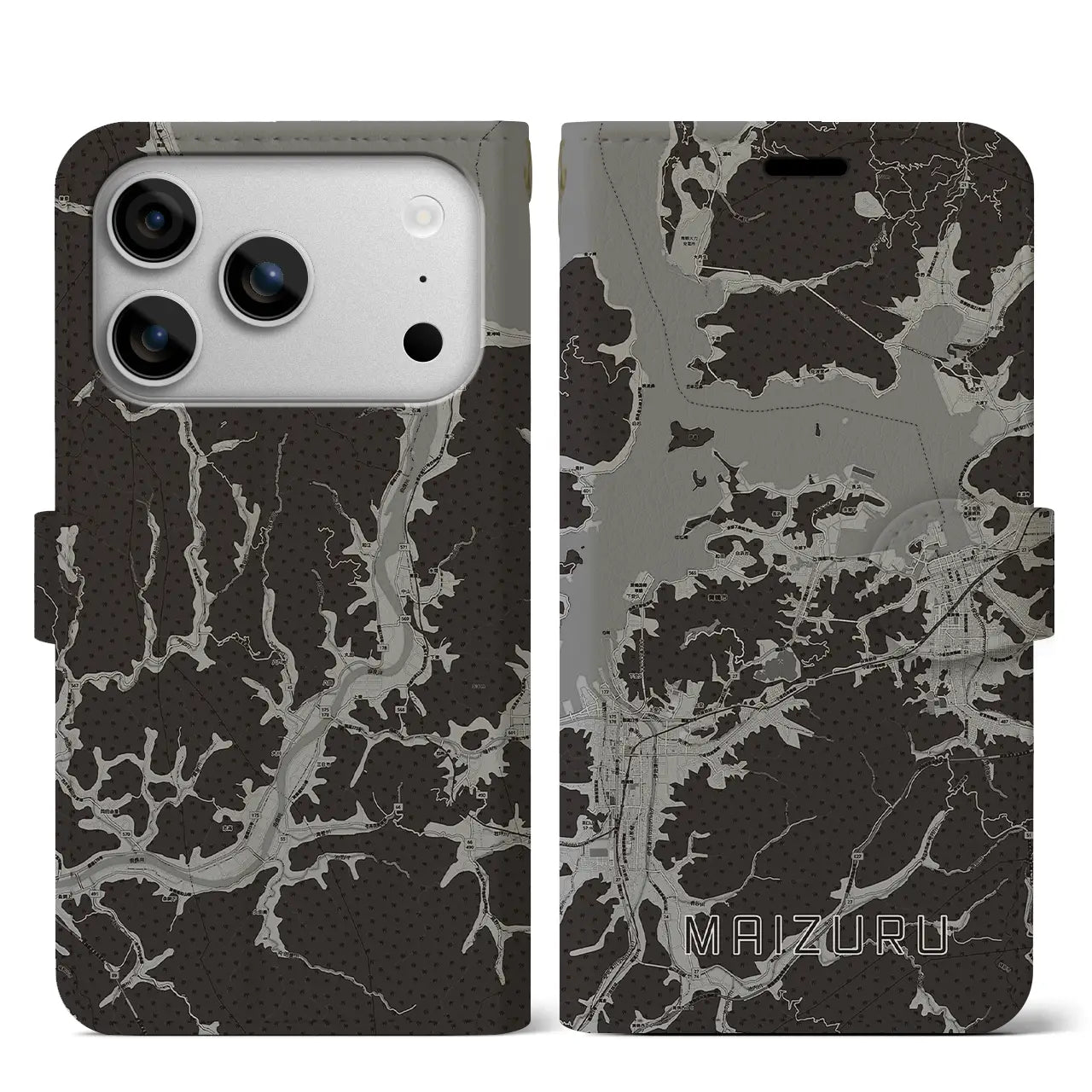 【舞鶴(京都府)】地図柄iPhoneケース(手帳タイプ)