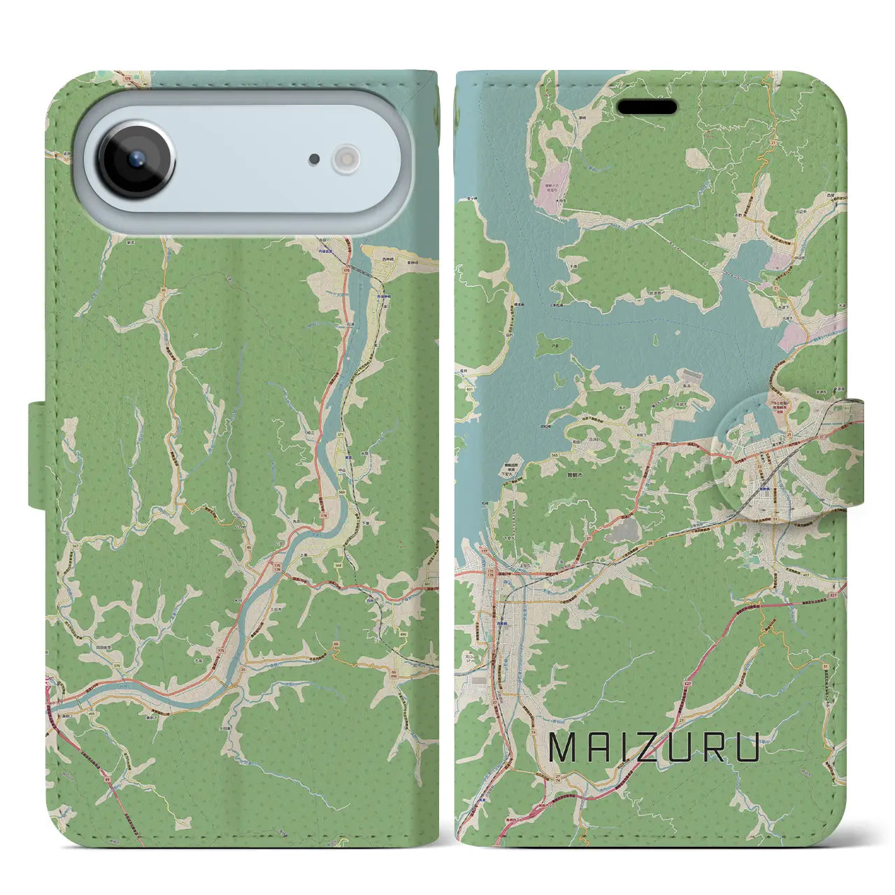 【舞鶴(京都府)】地図柄iPhoneケース(手帳タイプ)