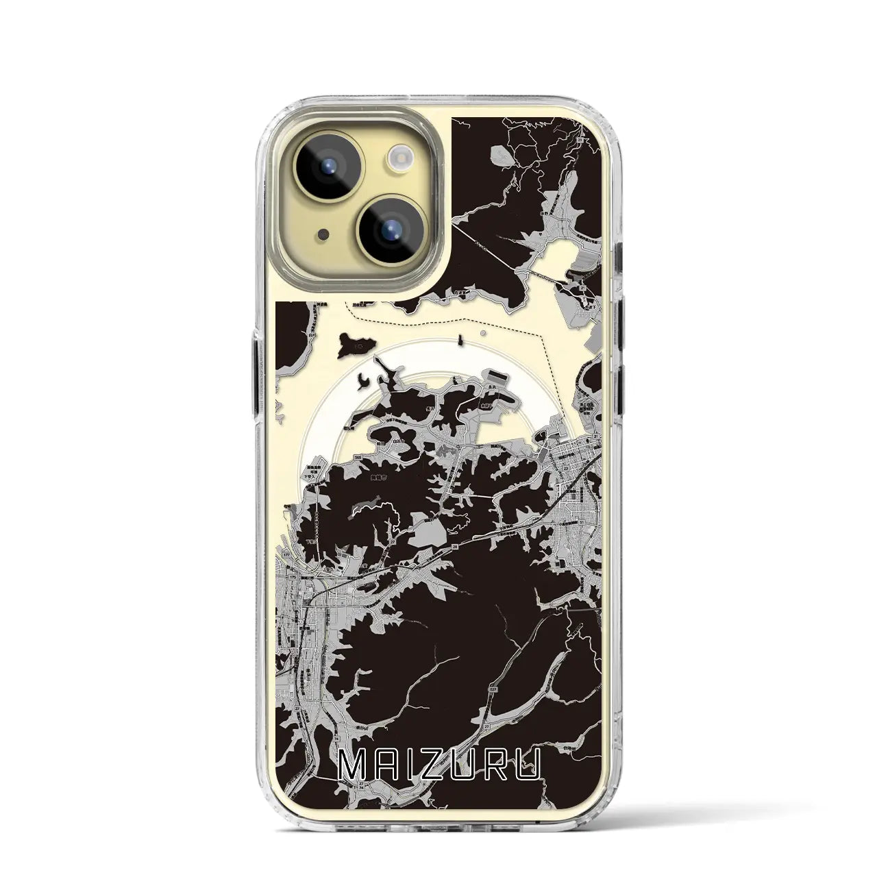 【舞鶴(京都府)】地図柄iPhoneケース(MagSafeタイプ)