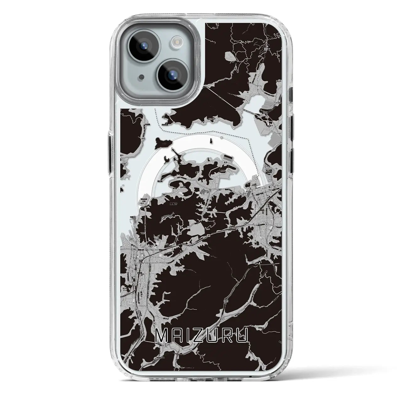 【舞鶴(京都府)】地図柄iPhoneケース(MagSafeタイプ)