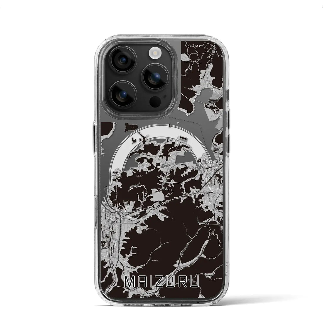 【舞鶴(京都府)】地図柄iPhoneケース(MagSafeタイプ)