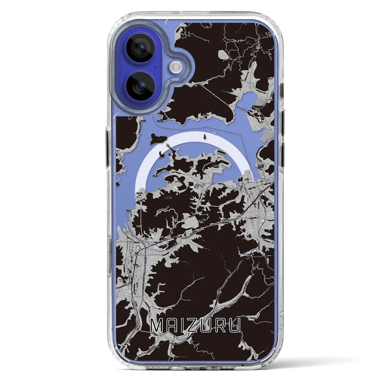 【舞鶴(京都府)】地図柄iPhoneケース(MagSafeタイプ)