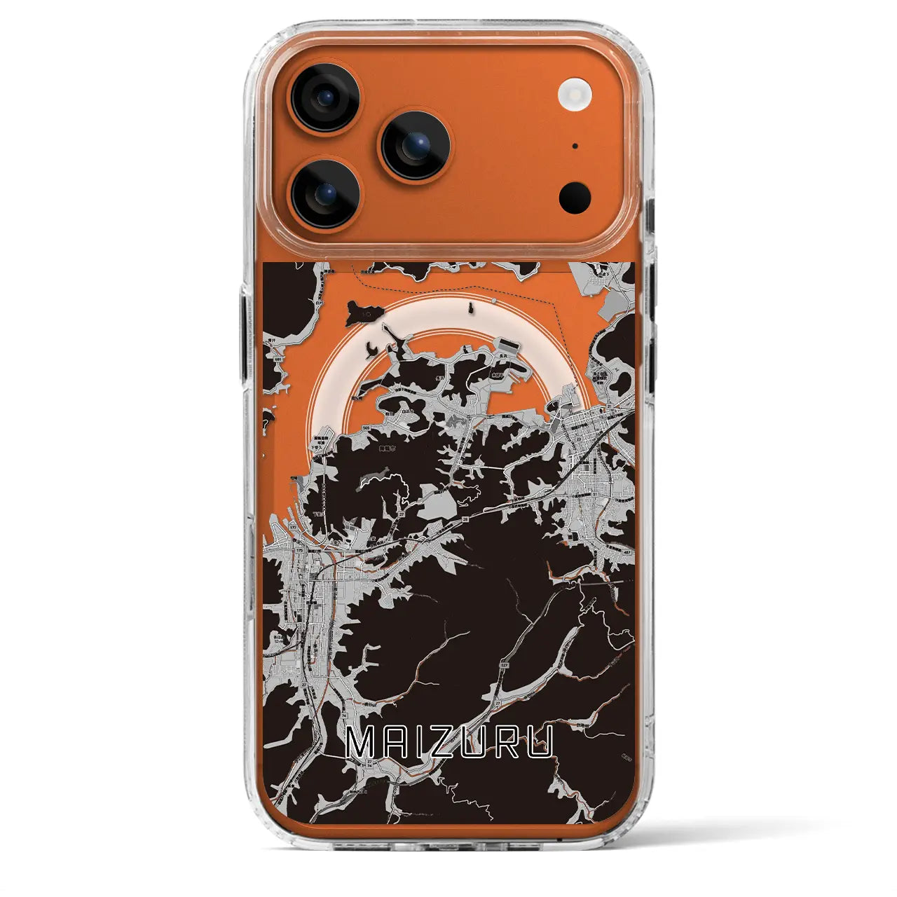 【舞鶴(京都府)】地図柄iPhoneケース(MagSafeタイプ)