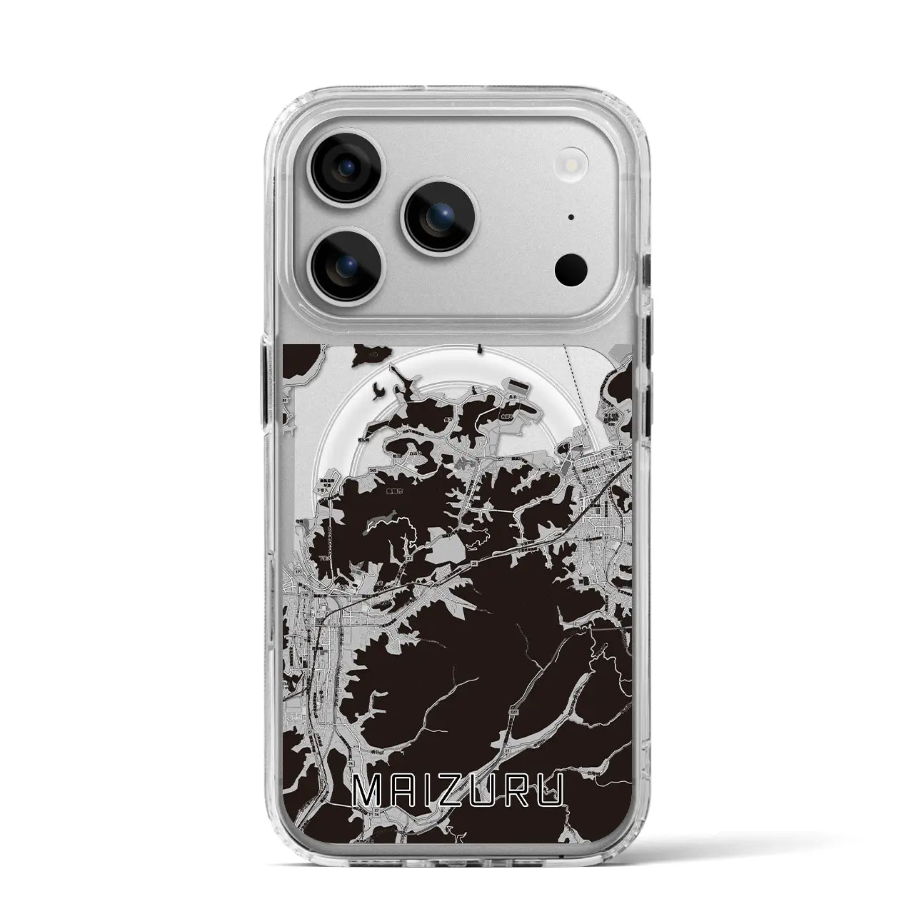 【舞鶴(京都府)】地図柄iPhoneケース(MagSafeタイプ)