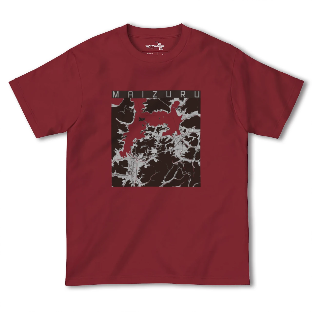 【舞鶴(京都府)】地図柄ヘビーウェイトTシャツ