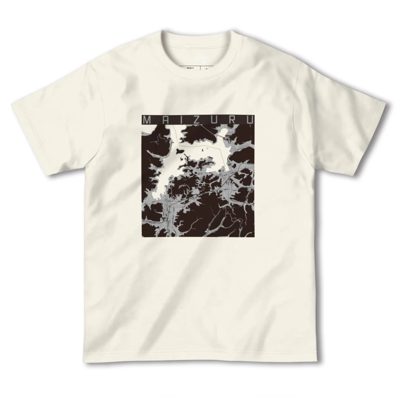 【舞鶴(京都府)】地図柄ヘビーウェイトTシャツ