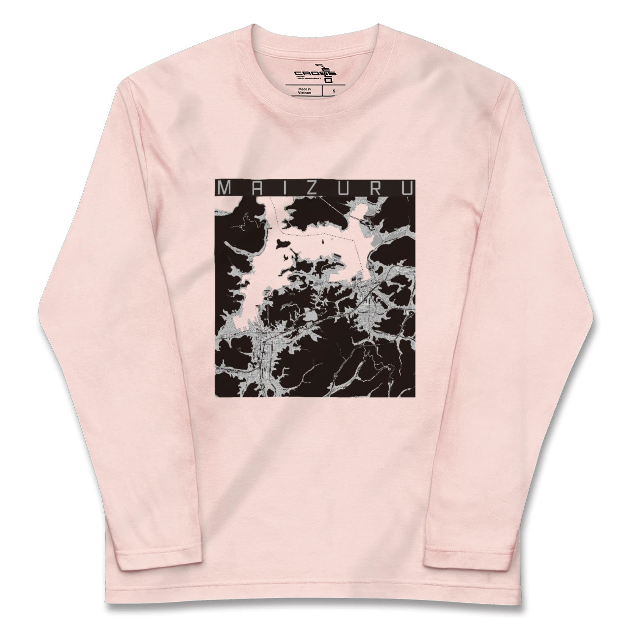 【舞鶴(京都府)】地図柄ロングスリーブTシャツ
